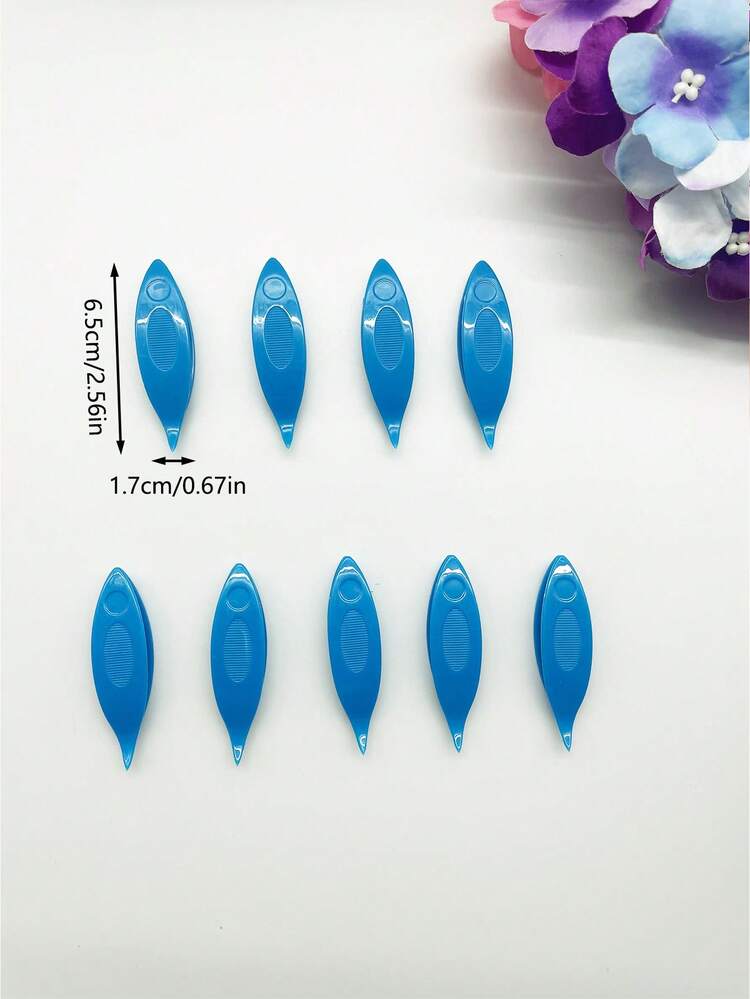 9pcs Bright Color Shuttle Bobbin Set, Portable Lightweight Lace Making Tool, Practical Handmade Accessory For Lace Creators, Suitable For Making Bracelets, Pendants, Lace Trim And Fiber Art DIY Crafts - Small Phoenix Eye Shuttle - View 14