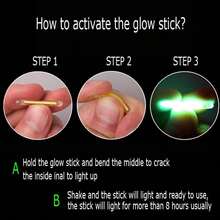50pcs 3 Sizes Glow Sticks/Fishing Floats, Perfect For Fishing/Easter Eggs, Parties, Games And Halloween Decorations - Stick - View 6