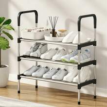 1pc 3-Tier Or 5-Tier Shoe Rack Storage Organizer, Large Capacity Shoe Storage Rack, Space-Saving, Suitable For Entryway, Hallway, Closet, Dorm, Easy To Assemble, Home Shoe Rack - View 2