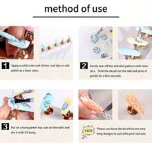 2 Sheets Halloween Glow‑In‑The‑Dark Nail Decals, Spooky Luminous Spider Web Spider Ghost Stickers, Easy‑Apply DIY Nail Art Accessories For Halloween Cosplay - Multicolor - View 8