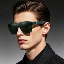 The Latest Fashionable Retro Square Colored Striped Sports Glasses Come In A Variety Of Colors For Comfortable Daily Casual Wear - F364-5 - View 2