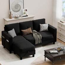 Recliner Slipcovers - Black - View 1