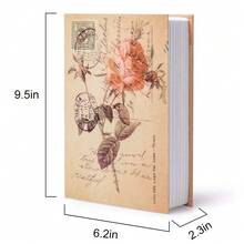 Hidden Rose Diary Safe Box - Realistic Diary Design Hidden Box For Storing Valuables, Money, Passports - Creative Gift For Women, Girls, Students, Travel And Anti-Theft Protection - Rose Key Design - View 11