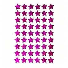 6 Colors Holographic Star Reward Stickers, Shiny Foil Star Stickers, Suitable For Children's Behavior Tracking Charts, School Classroom Student Teacher Supplies, 0.6 Inch Diameter - Six-color Five-pointed Star - View 3