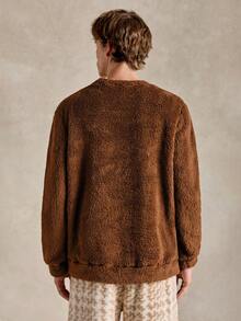 EverLounge Men's Tie-Dye Fluffy Hooded Bathrobe, Suitable For Loungewear - Multicolor - View 9