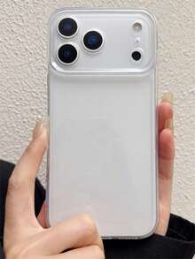 Minimalist Transparent Tactile Phone Case, Compatible With IPhone 17 Pro Max, 17 Pro, 17, 16, 15, 14 Plus, 13 Pro Max, Soft Transparent Back Cover Compatible With IPhone 18 Pro Max, 18 Pro Phone Case - Clear - View 5