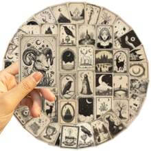 50pcs Gothic Tarot Cards Creative Graffiti Stickers Decorative Phone Water Cup Guitars Computer Diary Stationery Decals - 50pcs - View 3