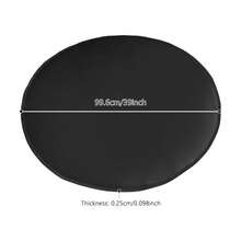 Under Grill Mat Round Firpit Mat Round Fire Pit Mat Black - 1PCS - View 6