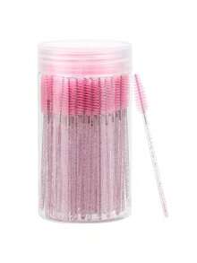 1-50pcs Eyelash Brushes, Suitable For Eyelash Extension, Eyebrow And Makeup, Crystal Color, 7 Colors Available (Colorful) - Multicolor - View 15