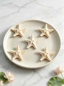 5/20pcs Ocean Starfish Shaped Hair Clips Cute Fashion Bangs Clips Vintage Side Alligator Hair Clips Personalized Hair Accessories - Apricot - View 4