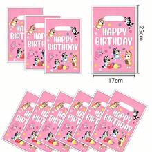 Bluey 10pcs Heeler & Bingo Theme Party Favor Bags, Birthday Party Decorations. Vibrant Colors, Lively And Fun Pattern Design. Suitable For Fans, Party Favors, Gift Packaging, Scene Decoration And Birthday Parties. - Multi-color - View 5