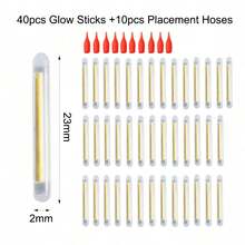 50pcs 3 Sizes Glow Sticks/Fishing Floats, Perfect For Fishing/Easter Eggs, Parties, Games And Halloween Decorations - Stick - View 14