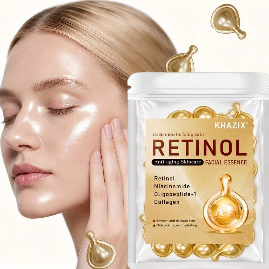 30 Capsules Collagen Essence, Deep Hydration, Contains Retinol, Niacinamide, Alcohol-Free, Suitable For All Skin Types, Refines Skin - Capsule Essence - View 1