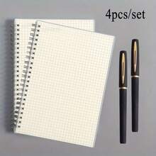 1/3 Soft Light A5 Spiral Notebook, Suitable For Business, Study, Diary, Office And Student Use, Thickened Spiral Notebook, Back To School Teacher Supplies, School Essential Supplies, A4 Notebook, Stationery Set - Multiple Styles - View 5
