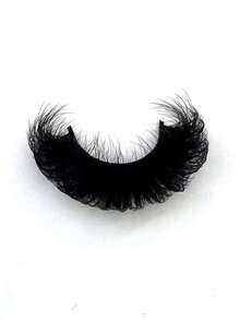 New 7 Pairs 9D Voluminous 16-25mm Faux Mink False Eyelashes, Fluffy And Dense, Create Dramatic Makeup Look, Voluminous Long Lashes, Reusable, False Eyelashes, Eyelash Makeup - Black - View 9