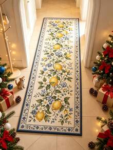 1pc Lemon Corridor Runner Rug, Carpet, Runner Rug, Area Rug, Mat, Home Decor, Area Rug, Living Room Area Rug, Living Room Home Decor, Room Decor, Washable Rug - Multicolor - View 4