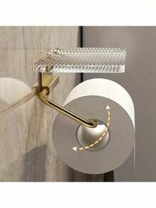 1pc Bathroom Toilet Paper Holder, Storage Rack, Cosmetic Organizer, Bathroom Phone Holder, Bathroom Accessories, Bathroom Tools - Multicolor - View 7