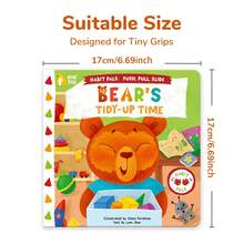 beartale Habit Pals Slide & Flip Book, Hippo Brushing Teeth Interactive Flip Book, Toddler Children Brushing Teeth Habit Training, Educational Toy Book, Birthday Gift, Preschool Learning Gift - Multicolor - View 14