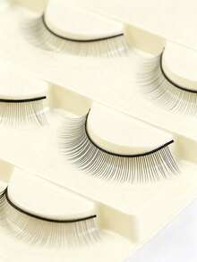 5 Pairs Practice False Eyelashes, Soft And Natural, Suitable For Beginners, Can Be Used For Eyelash Extension Teaching And Makeup Tools - Black - View 5
