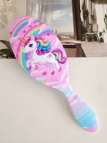 BEATURE 2pcs/1pc Pink Unicorn Pattern Air Cushion Comb, Scalp Massage Comb, Anti-Static, Durable ABS Handle, Nylon Bristles, Suitable For All Hair Types, High-Quality Air Cushion Comb. - Pink Unicorn - View 11