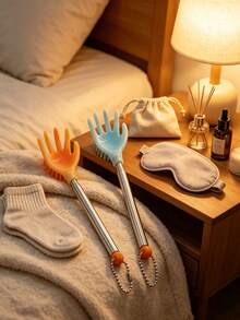 1pc Portable Multi-Function Telescopic Back Scratcher Full Body Soothing Tool,Portable Itch Relief Tool For Family, Seniors,Travel, Ideal Christmas Gift - Multicolor - View 7