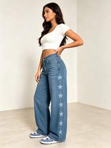 Women Jeans - Blue - View 8
