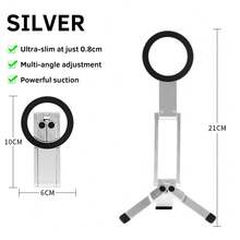 Giá đỡ điện thoại nam châm gấp gọn mini để bàn, chân máy tripod cầm tay siêu mỏng, gậy selfie di động cho chụp ảnh và livestream - Nhiều màu - Xem 12