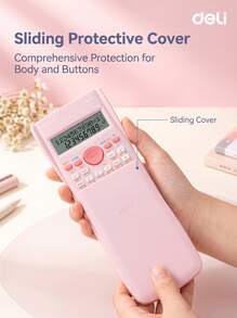 DELI D82MS Scientific Calculator, 240 Functions, Exam Calculator, Learning Supplies, Dual-Line LCD Display, Step-By-Step Visible, Long-Lasting Battery Life, Essential For Student Exams And Learning - Multicolor - View 10