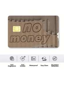 Funny Cartoon Cardboard Style Credit Card Skin, Single‑Sided Waterproof Removable Bank Card Decal Sticker - Rectangle - View 14