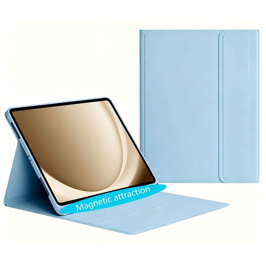 TenYide Tablet Magnetic Protective Leather Case, TPU Artificial Leather Material, Full Coverage Book-Style Tablet Protective Shell, Multi-Angle Stand, Supports Bluetooth Keyboard Use, Can Firmly Adsorb Keyboard, Compatible With IPad Series/GalaxyTab Series/MatePad Series/ Tablet Series/RedmiPad Series/Tab Series And Other Models, (Keyboard Not Included)