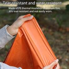 Emergency Survival Rain Poncho, Portable Waterproof Rain Poncho, Reusable Lightweight Raincoat, Suitable For Outdoor Camping And Hiking - Multicolor - View 5