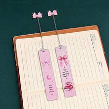 1pc Romantic Women's Butterfly Book Double Sided Stainless Steel Bookmark - Perfect Reading Gift For Girlfriend, Student, Teacher, Book Enthusiast, Holiday Gift, Christmas. - Multicolor - View 10