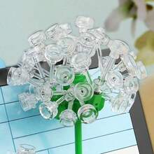 Dandelion High-Difficulty Building Block Flower Toy, Eternal Flower Series Assembly Decor, Assembly Toy For Girls, Birthday Gift, 3D Building Block Decoration - Multicolor - View 4