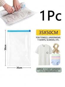Pump-Free 3D Vacuum Storage Bag, 80% Compression Rate, Extra Large Capacity, 3D Roll-Up Vacuum Sealed Bag, Upgraded Large Capacity Compression Storage Bag, Suitable For Bedding, Clothing, Blankets, Giant Bedding, Travel Storage Cubes - Multicolor - View 14