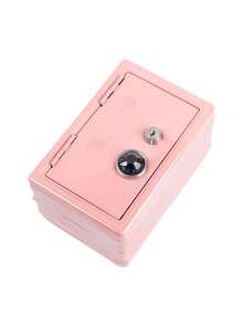 1pc All-Metal Combination Coin Bank With Detachable Coin Box + 2 Keys, Minimalist Dual-Lock Metal Coin Bank, Birthday Gift - Multicolor - View 12