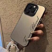 1pc Phone Case With Artistic Font Slogan Print, Compatible With IPhone 17/17Pro/17 Pro Max/16/16 Pro/16 Pro Max/15/15 Pro/15 Pro Max/14/14 Pro/14 Pro Max/13/13 Pro/13 Pro Max/12/12 Pro/12 Pro Max/11/11Pro/11 Pro Max 26 S26Ultra S25 A36 - Multicolor - View 40