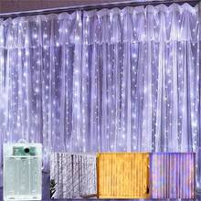 1pc 3/6m Electric Box-Style (Battery Not Included) Curtain Lights, 8 Functions, Flashing Fairy Tale String Lights, Suitable For Autumn Home Decor, Christmas Tree, Christmas, Halloween, Birthday, Garden Decoration, Indoor String Lights, Holiday Lighting Display - Battery Box Curtain Light - View 10