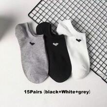 100/80/50/30/20/10/8/4 Pairs Moisture-Wicking, Breathable, Antibacterial, Casual Knit Invisible Socks, Unisex, Solid Color, Suitable For Yoga/Sports - Multicolor - View 27