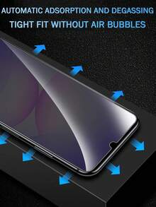 5pcs Tempered Glass Screen Protector, Compatible With Samsung Series, Anti-Peeping, Anti-Shatter, Anti-Oil, Anti-Scratch, High Definition Display, Smooth Touch, Ultra-Thin 35° Privacy Protection, Precise Fit, Easy Installation, Bubble-Free - Black - View 7