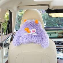 Cute Monster Car Tissue Box, Soft Plush Car Back Seat Hanging Tissue Holder, Universal Car Interior Decor, Adjustable Clip Car Tissue Storage, Cute Car Gift For Women - Tissue Box - View 15