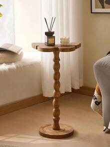 1pc Small Compact Space-Saving Multi-Functional Durable Sturdy High-Quality Wooden & Metal Butterfly Pattern Modern Vintage Luxury Side Table/End Table/Coffee Table/Desk, Suitable For Balcony, Entryway, Living Room, Home Office, Study, Dorm, Apartment Decoration, Multi-Purpose Practical - Multicolor - View 8