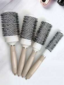 Professional Round Barrel Blowout Styling Brush - Straight And Curly Hair Styling Brush, Suitable For Blowout And Precise Styling - Lightweight And Portable, Suitable For Various Hair Brushes, Including: Combs, Hair Brushes, Barber Use - Multicolor - View 1