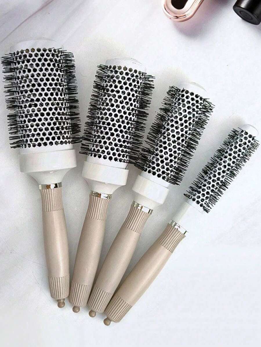 Professional Round Barrel Blowout Styling Brush - Straight And Curly Hair Styling Brush, Suitable For Blowout And Precise Styling - Lightweight And Portable, Suitable For Various Hair Brushes, Including: Combs, Hair Brushes, Barber Use - Multicolor - View 1