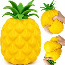 Tachimi 1 buah Mainan Nanas Squishy Super Padat untuk Permainan Membaca, Mainan Pendamping Cerita Sensorik Genggam, Alat Pereda Stres & Fokus Portabel, Cocok untuk Anak-anak dan Dewasa, Hadiah Relaksasi Harian, Gaya Acak - MultiWarna - View 2