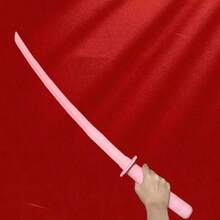 1 buah Pedang Samurai Lipat Cetak Anime 3D, Pedang Plastik Kreatif yang Dapat Dilipat, Pisau Wortel, Alat Peraga Foto Genggam - MultiWarna - View 6