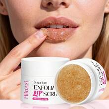 Hllozzi 18g Lip Scrub, Contains Shea Butter, Coconut Oil, Almond Oil And Peach Extract, Moisturizing, Brightening Lip Color, Removing Dead Skin, Suitable For Pre- And Post-Makeup Lip Care - 18g - View 4