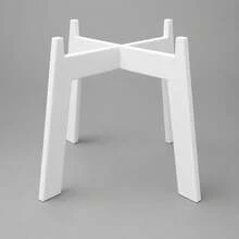 2pcs Cross-Shaped Plant Pot Stand, Plant Support Rack, Sturdy Flower Pot Holder, Suitable For Desktop, Balcony, Windowsill, Living Room And Office Greenery Display, Multi-Scenario Decorative Plant Stand - White - View 6