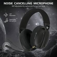ATTACK SHARK L80 Wireless Gaming Headset, 2.4GHz USB Gaming Headset, Supports Bluetooth 5.2, 50 Hours Battery Life, Noise Cancelling Microphone, 3.5mm Wired Interface, Suitable For PC Wireless Headset/ - Multicolor - View 10