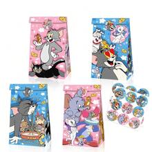1 Set Of 30 Items, Back To School Gift Bags, Covering Multiple Themes - Stickers, Birthday And Holiday Gift Bags. Additionally, Cute Party Gift Boxes And Handheld Gift Bags, Suitable For Birthdays, Events And Celebrations. Each Set Includes 12 Paper Bags And 18 Stickers, Perfect For Fans To Add Fun To Various Occasions. - Multicolor - View 2