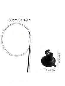 3 Pieces Set (Strong Suction Cup + String Cat Teaser Wand + Realistic Butterfly Pendant) Fun Cat Teaser Toy, Home Cat Toy, Suction Cup Cat Teaser Accessory, A Great Way For Cats To Self-Entertain And Burn Energy - Multicolor - View 11